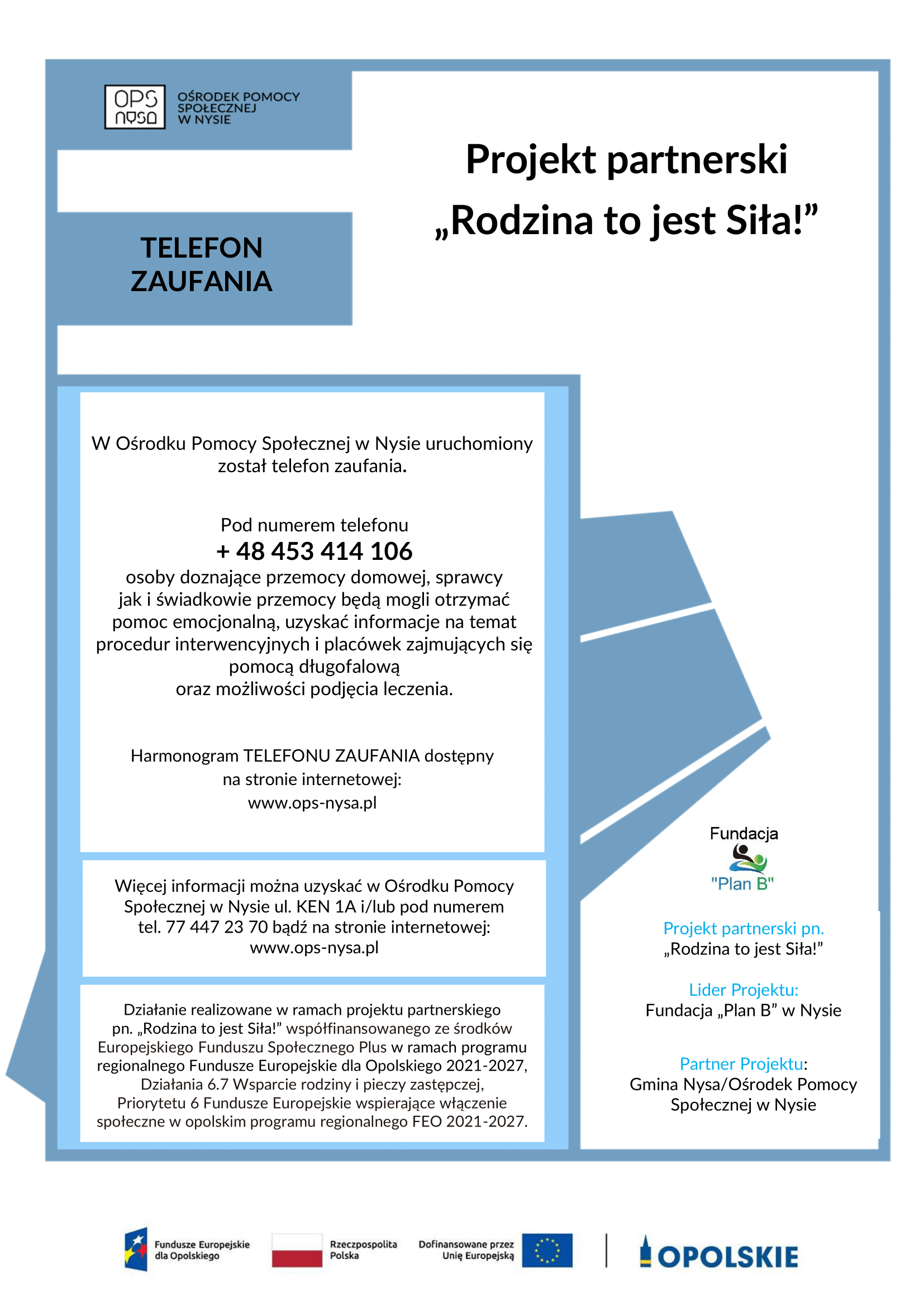 Plakat Telefon zaufania 1